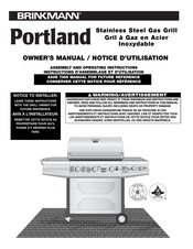 Brinkmann Portland Notice D'utilisation
