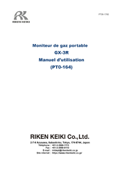 Riken Keiki GX-3R Manuel D'utilisation