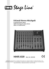 IMG STAGELINE MMX-820 Mode D'emploi