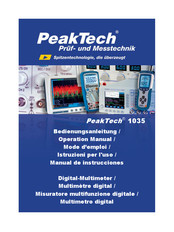 Peaktech 1035 Mode D'emploi