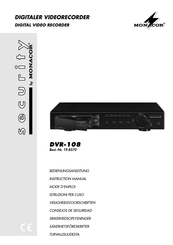 Monacor DVR-108 Mode D'emploi