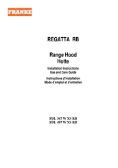 Franke REGATTA RB Mode D'emploi Et Instructions D'installation