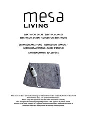 Mesa Living 804.081 Mode D'emploi