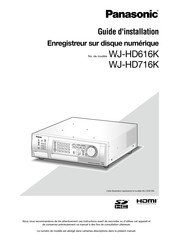 Panasonic WJ-HD716K Guide D'installation