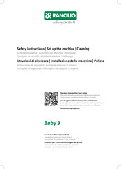 Rancilio Baby 9 T Instructions D'installation