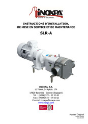 iNOXPA SLR-A Manuel D'installation, De Mise En Service Et De Maintenance