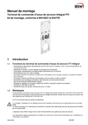 BSW SECURITY Intégral FTI Manuel De Montage