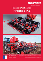 horsch PRONTO 6 KE Manuel D'utilisation