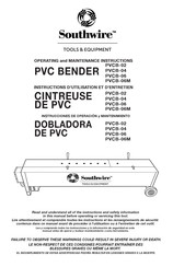 Southwire PVCB-06M Instructions D'utilisation Et D'entretien