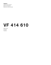 Gaggenau VF 414 610 Notice D'utilisation