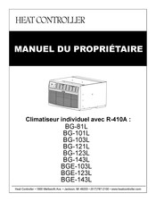 Heat Controller BG-101L Manuel Du Propriétaire
