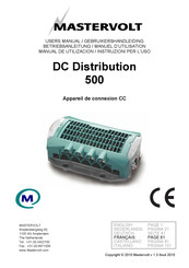 Mastervolt DC Distribution 500 Manuel D'utilisation