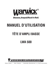 Warwick LWA 500 Manuel D'utilisation