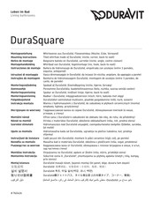 DURAVIT DuraSquare 760426 Notice De Montage