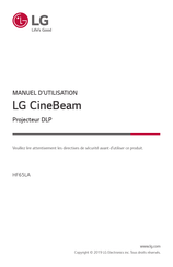LG CineBeam HF65LA Manuel D'utilisation