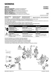 Siemens SIRIUS 3UG4621 Instructions De Service