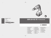Bosch GSR 18 V-EC Professional Notice Originale