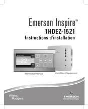 Emerson White Rodgers Inspire 1HDEZ-1521 Instructions D'installation
