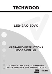 TECHWOOD LED19AK13DVX Mode D'emploi