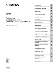 Siemens SIPART PS2 6DR52 Série Instructions De Service