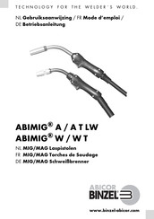 Abicor Binzel ABIMIG W / W T 540 Mode D'emploi