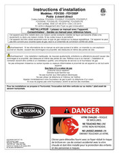 Kingsman FDV200PLPE Guide De L'utilisateur Et Instructions D'installation