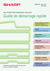 Sharp MX-C311 Guide De Démarrage Rapide