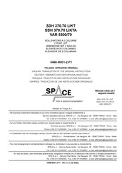 Space SDH 370.70 LIKTA Traduction Des Instructions Originales