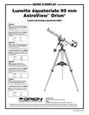 Orion AstroView Mode D'emploi