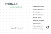 Phonak PicoForte3 Mode D'emploi