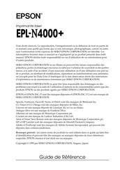 Epson EPL-N4000+ Guide De Référence