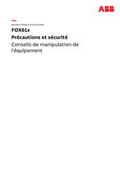 ABB FOX615 Instructions D'utilisation