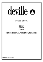 deville C09424 Notice D'installation Et D'utilisation Succincte