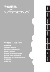 Yamaha Venova YVS-100 Mode D'emploi