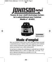 Johnson Level & Tool 40-6551 Mode D'emploi