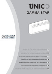 Olimpia splendid UNICO STAR 11 HP HE Instructions Pour L'installation, L'utilisation Et L'entretien