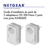 NETGEAR CPL 200 Nano XAV2602 Guide D'installation