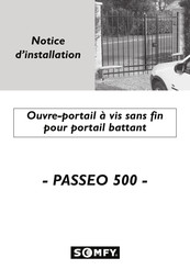 SOMFY PASSEO 500 Notice D'installation