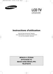 Samsung LW32A33W Instructions D'utilisation