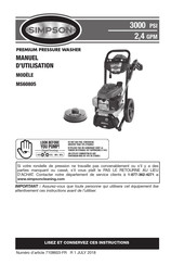 Simpson MS60805 Manuel D'utilisation