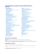 Dell Precision M60 Série Guide D'utilisation