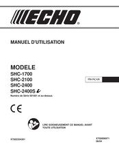 Echo SHC-2100 Manuel D'utilisation