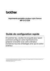 Brother MP-21CDX Guide De Configuration Rapide