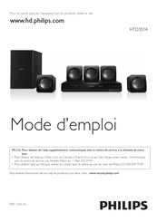 Philips HTD3514 Mode D'emploi