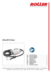 Albert Roller Pulsar Notice D'utilisation