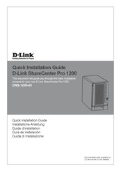 D-Link ShareCenter Pro 1200 Guide D'installation