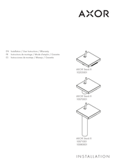 Hansgrohe AXOR Starck X 10071001 Instructions De Montage / Mode D'emploi / Garantie