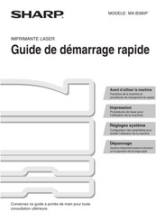 Sharp MX-B380P Guide De Démarrage Rapide