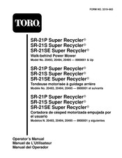 Toro SR-21P Super Recycler Manuel De L'utilisateur