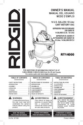 RIDGID RT14000 Mode D'emploi